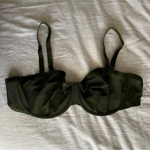 Cuup balconette bra in olive